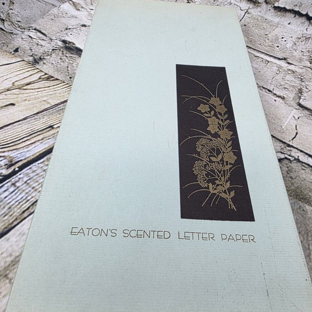 Eatons Scented Letter Paper Stationary Set 17 Envelopes 3 Long Sheets 17 Short